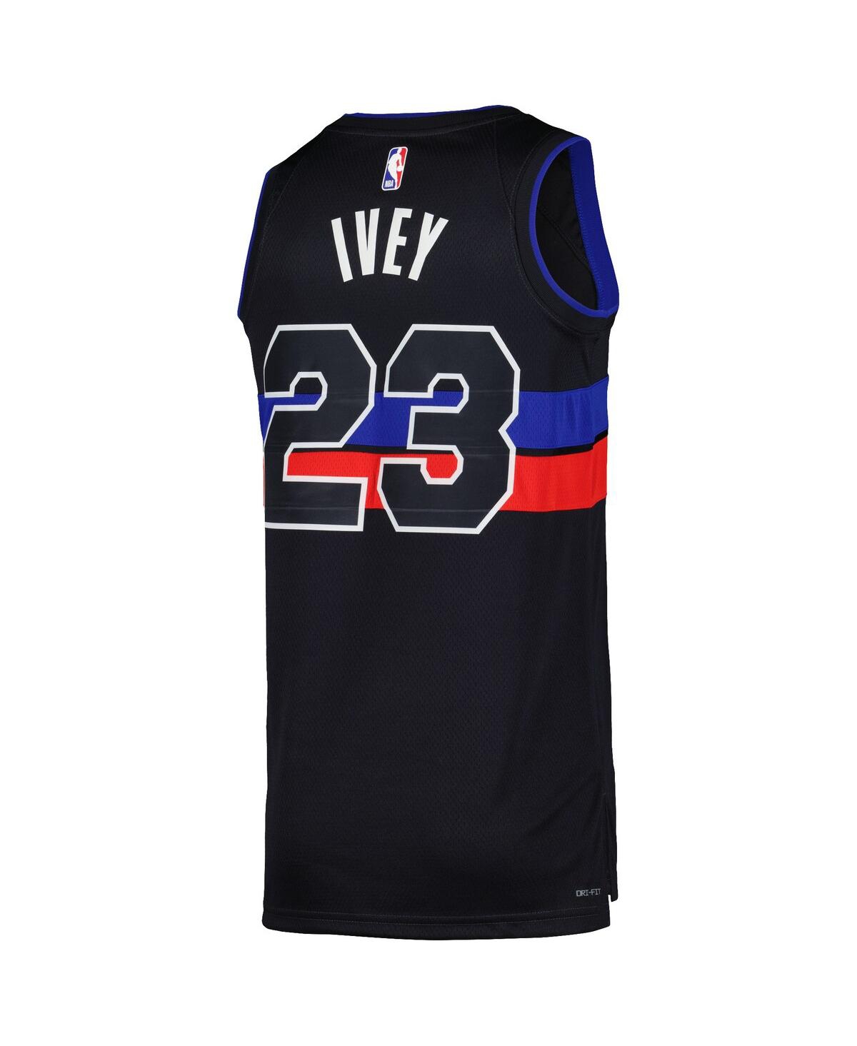 Men's and Women's Jordan Jaden IveyDetroit Pistons Swingman Jersey - Statement Edition - Black