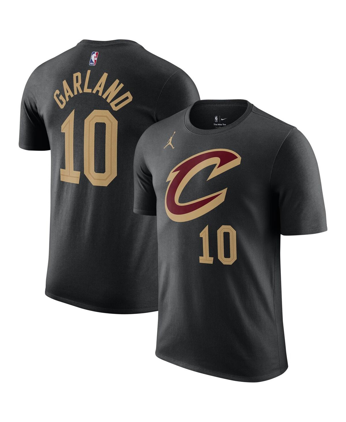 Men's Jordan Darius Garland Black Cleveland Cavaliers 2022/23 Statement Edition Name and Number T-shirt - Black