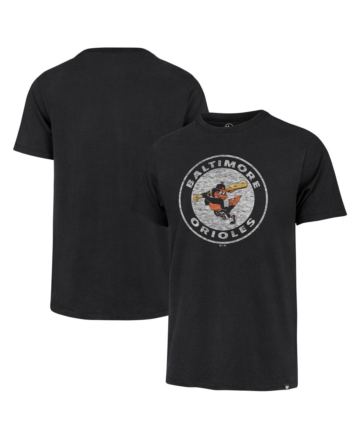 47 Brand Men's ' Black Distressed Baltimore Orioles Premier Franklin T-shirt