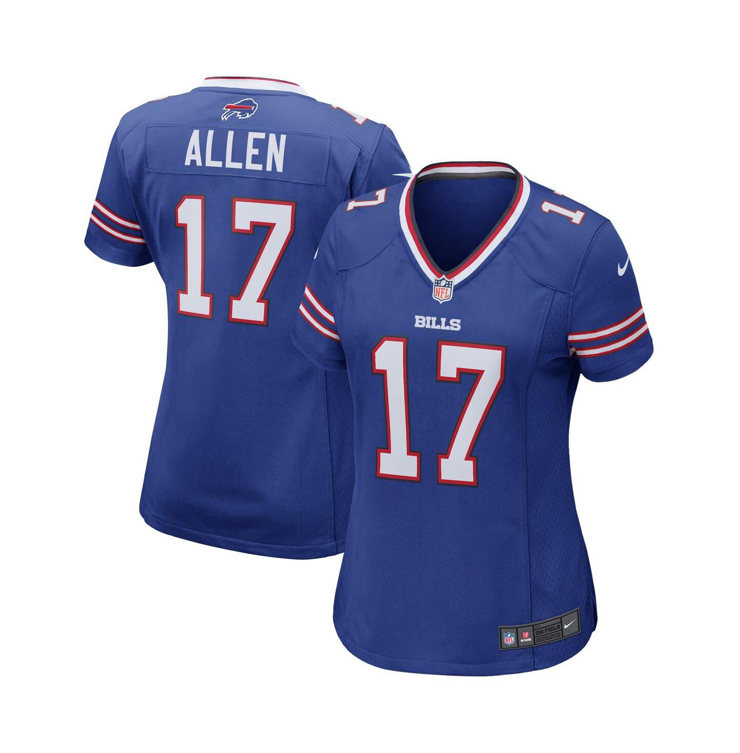 Женская игровая джерси Nike Josh Allen Buffalo Bills, синяя — фото 1