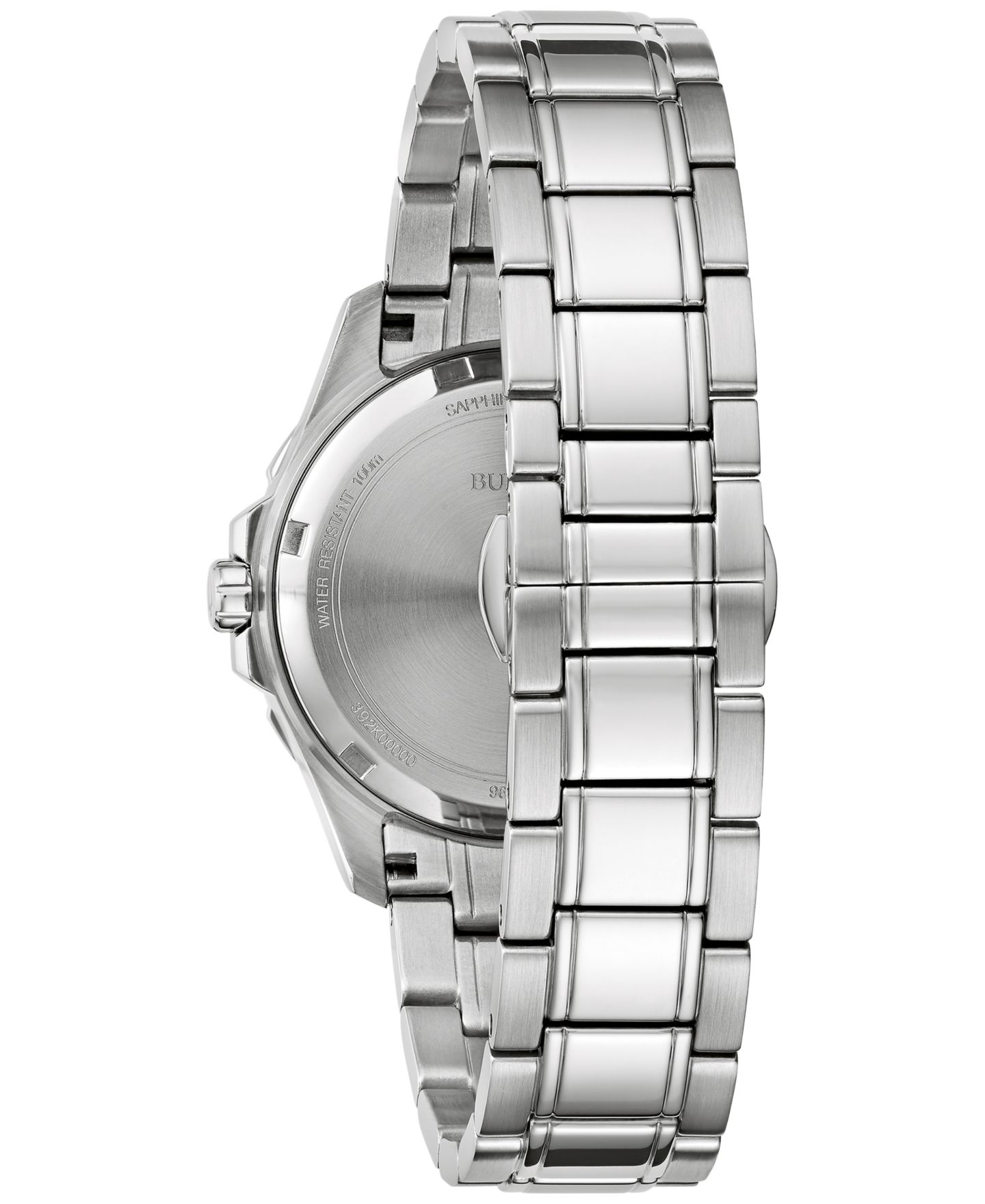 Женские часы Bulova Marine Star Diamond Accent Stainless Steel Bracelet Watch 36mm — фото 3
