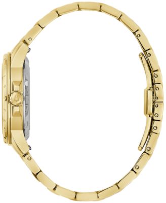 Women's Automatic Marine Star Diamond Accent Gold-Tone Stainless Steel Bracelet Watch 35mm