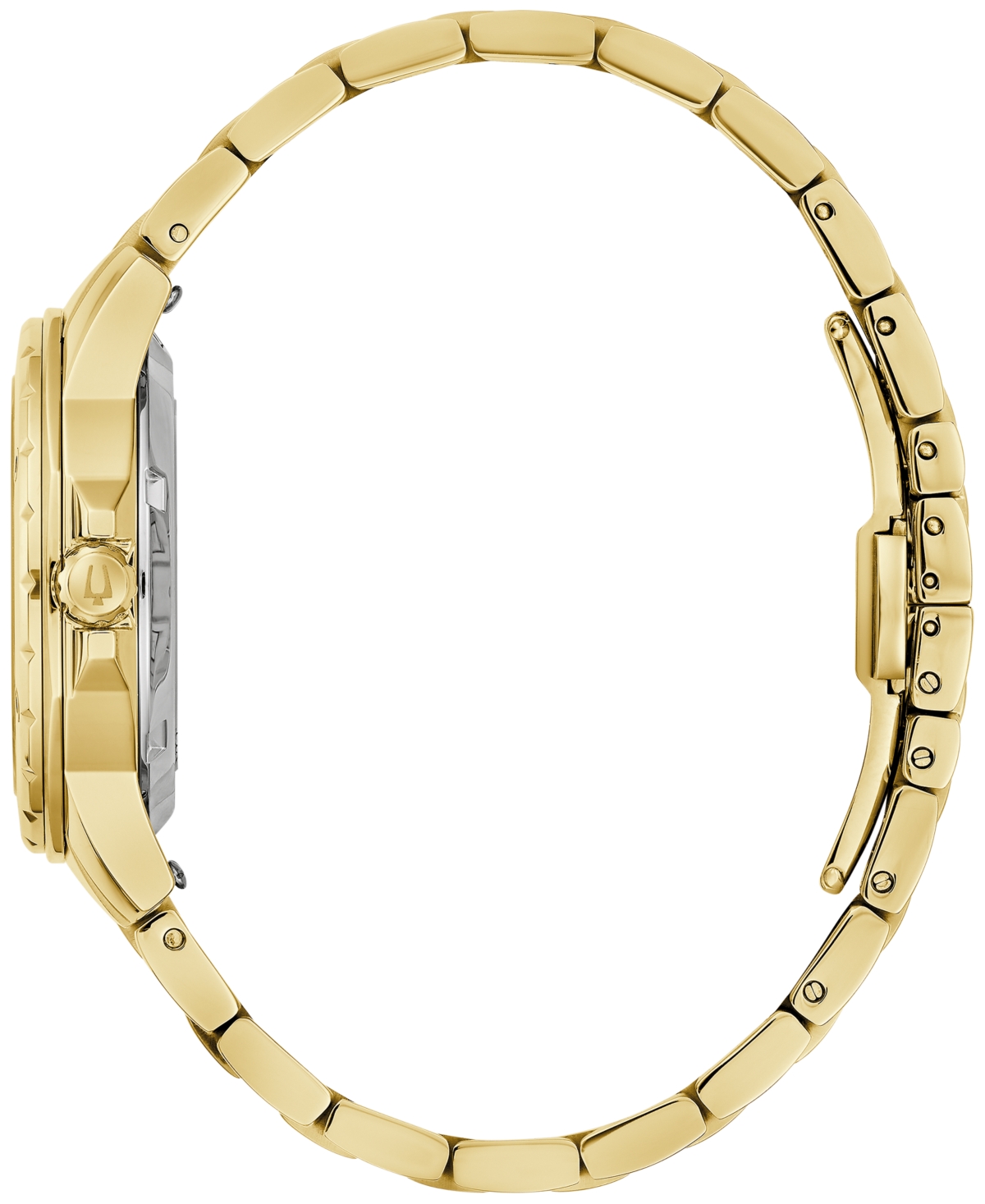 Shop Bulova Women's Automatic Marine Star Diamond Accent Gold-tone Stainless Steel Bracelet Watch 35mm