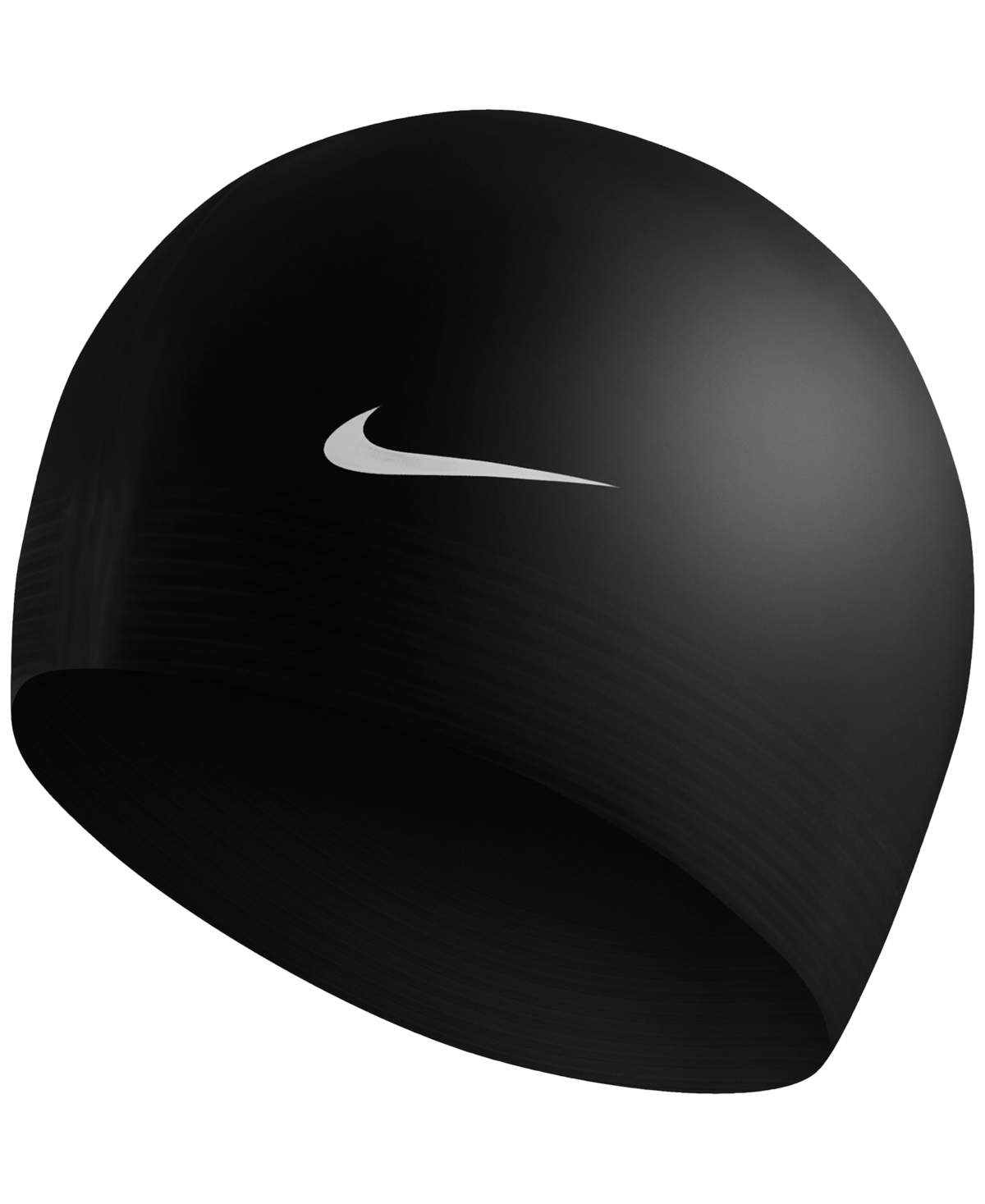 Nike Women's Solid Latex Swim Cap In Black