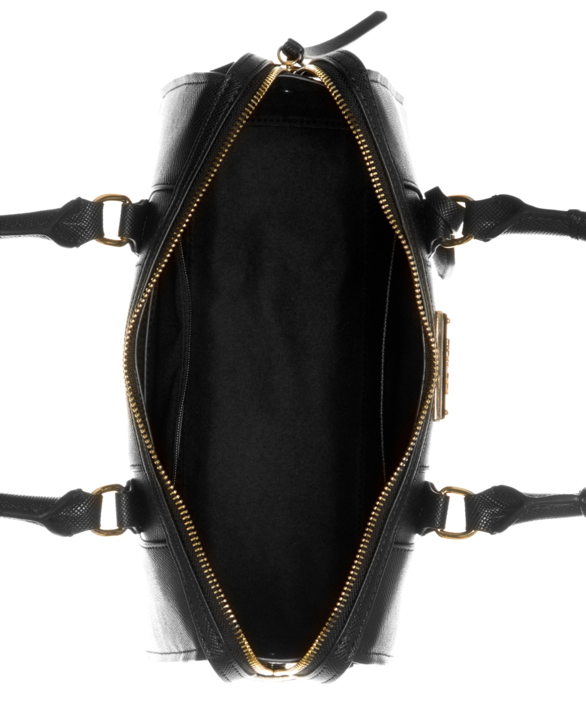 Shop Nine West Brodie Box Satchel Bag In Black