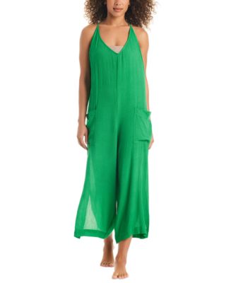 Sanctuary Women's Coastal Covers Cotton Cover-Up Jumpsuit - Macy's