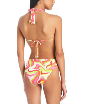 Shop Sanctuary Womens Neon Swirl String Bikini Top Bottom In Multi