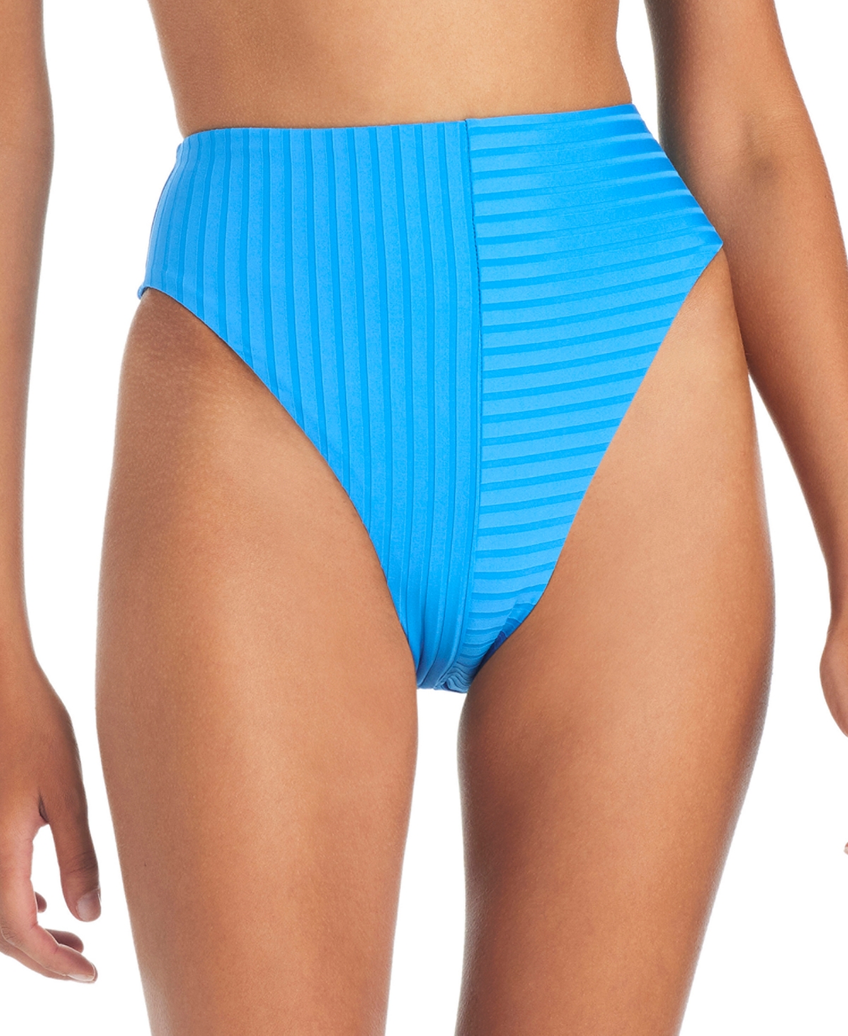 Sanctuary Women's Refresh High Waist High Leg Bikini Bottoms In Blue Moon