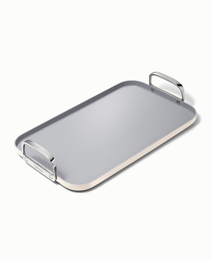 Caraway Non-Stick Ceramic-Coated 20 Double Burner Griddle - Ivory/Cream