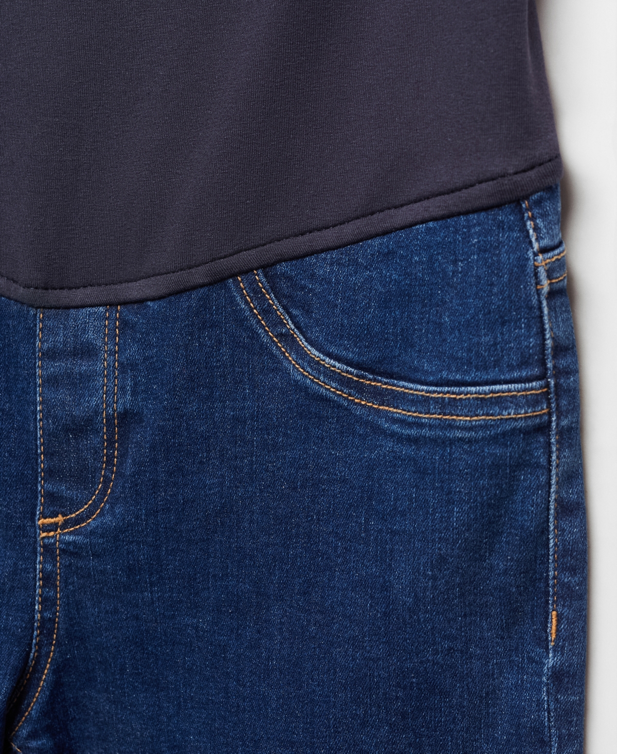 Shop Mango Women's Maternity Flared Jeans In Dark Blue