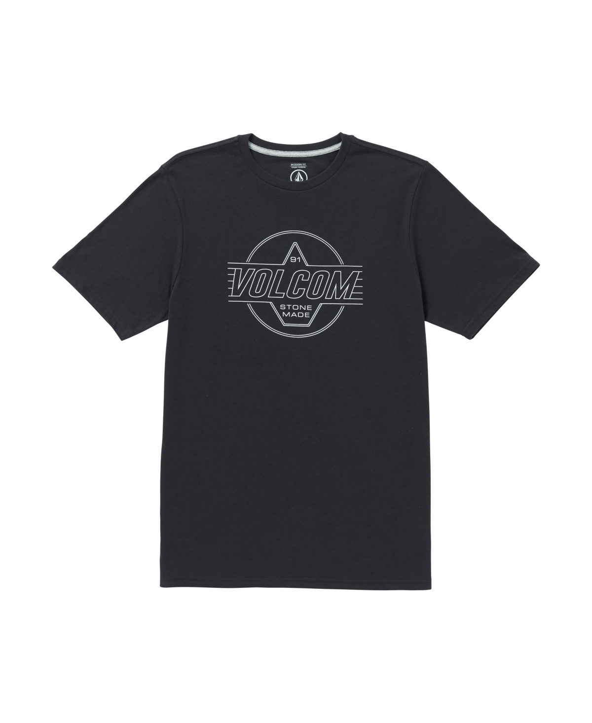 Volcom Men's Stone Liner Short Sleeve T-shirt In Washed Black Heather