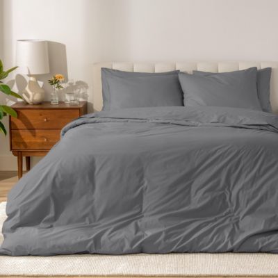 Organic Cotton Percale Duvet Cover Set Full/Queen