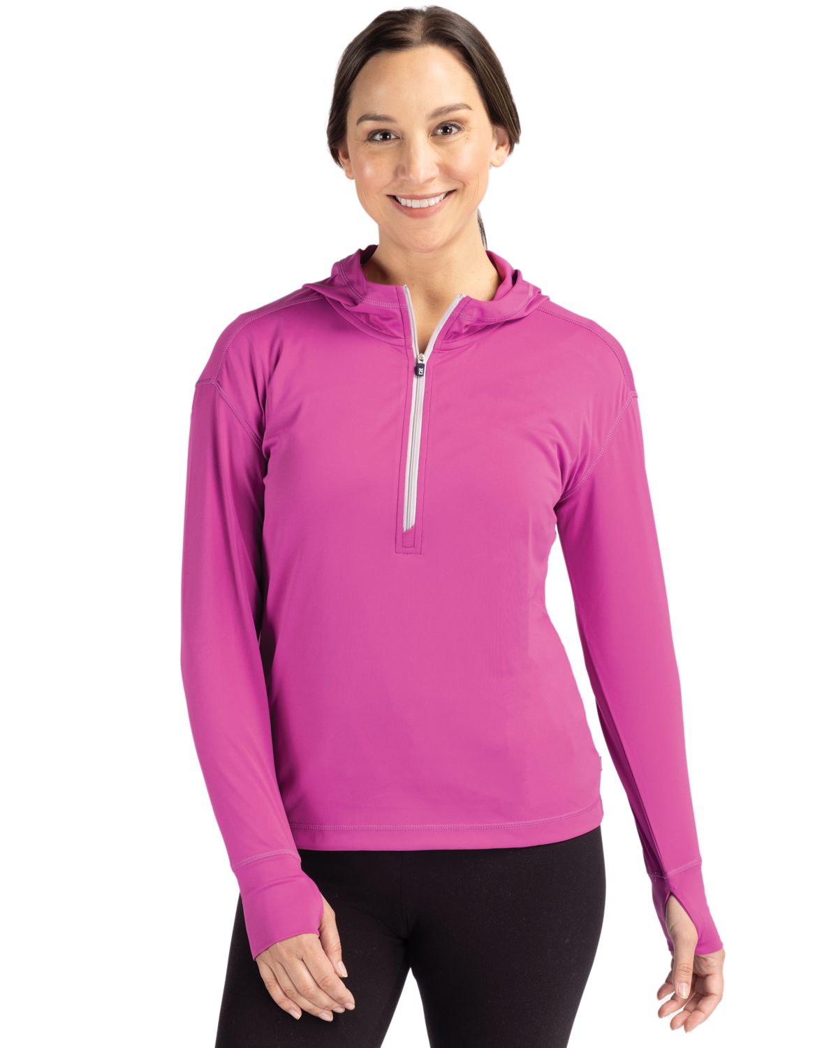 Cutter & Buck Plus Size Daybreak Eco Recycled Half Zip Hoodie