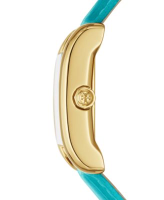 大人気！ Tory Burch トリーバーチ ELEANOR BLUE Leather Watch Womens Wristwatch TORY BURCH THE ELEANOR TBW1065 Leather