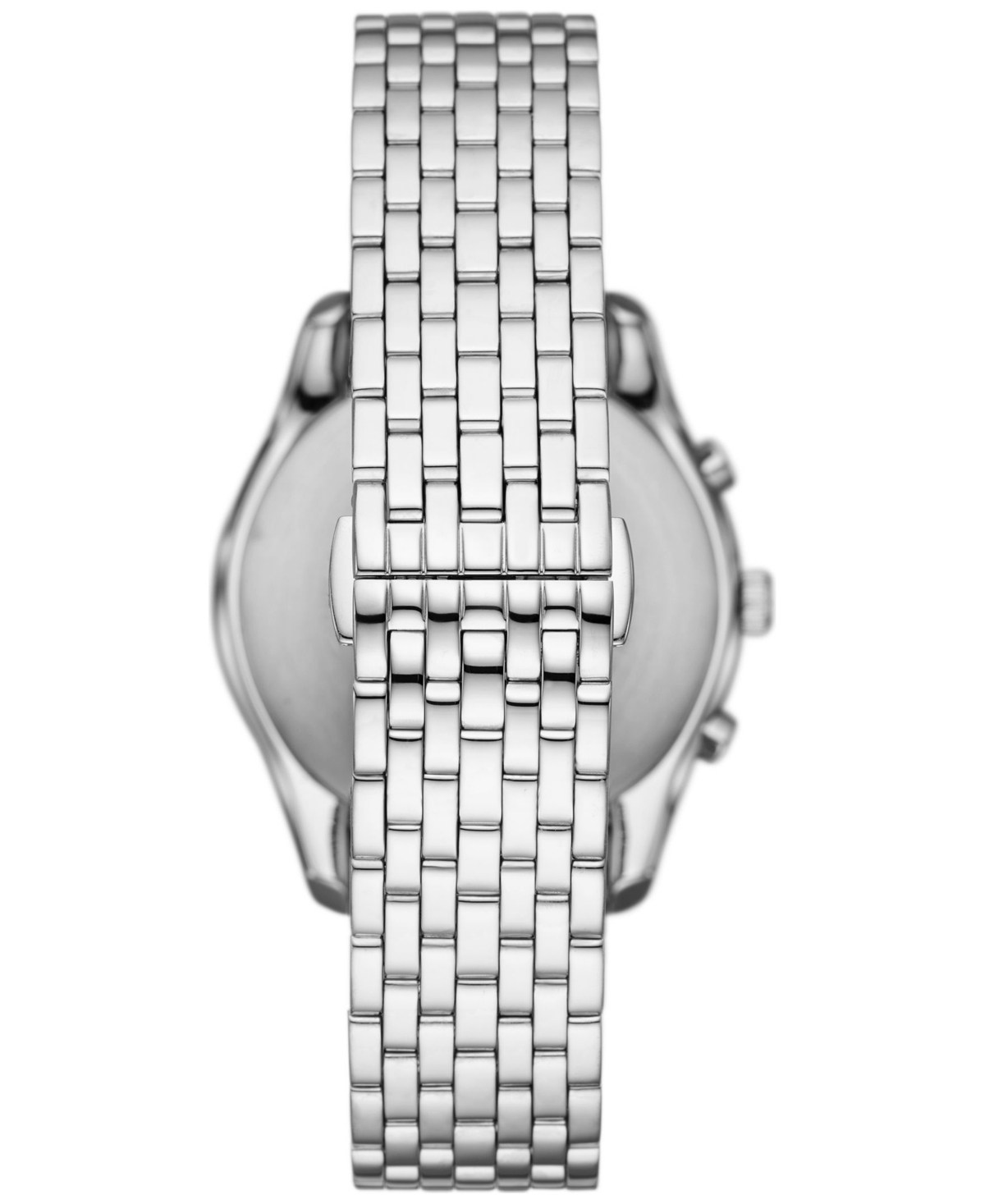 Emporio Armani Men's Chronograph Stainless Steel Bracelet Watch 41mm In Silver-tone