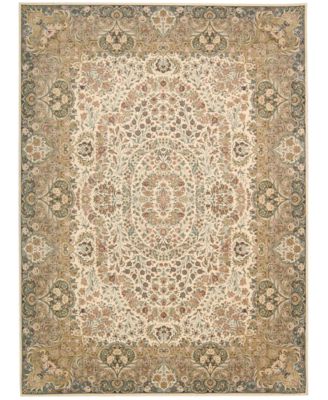 Kathy Ireland - kathy ireland Home Antiquities Stately Empire Ivory 3'9" x 5'9" Area Rug