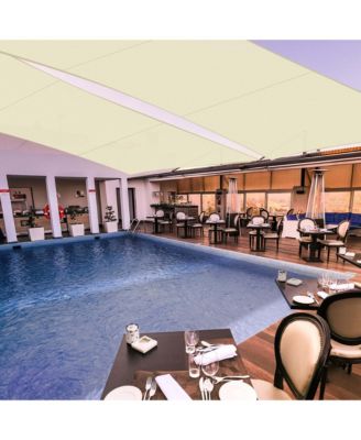 10x13 Ft 97% UV Block Rectangle Sun Shade Sail Top Canopy Outdoor Patio 2 Pack