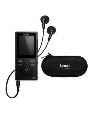 Sony NW-E394 Walkman 8GB Digital Audio Player (Black) with Hard Case ...