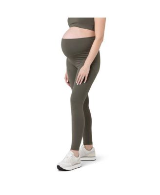 Maternity Ripe Tempo Active Full Length Legging Khaki