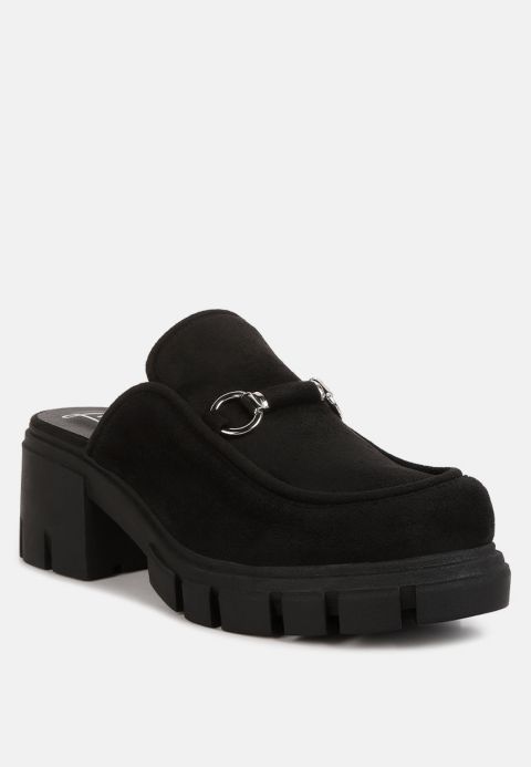 Женские сабо London Rag Prosper Platform Mule, цвет: Чёрный