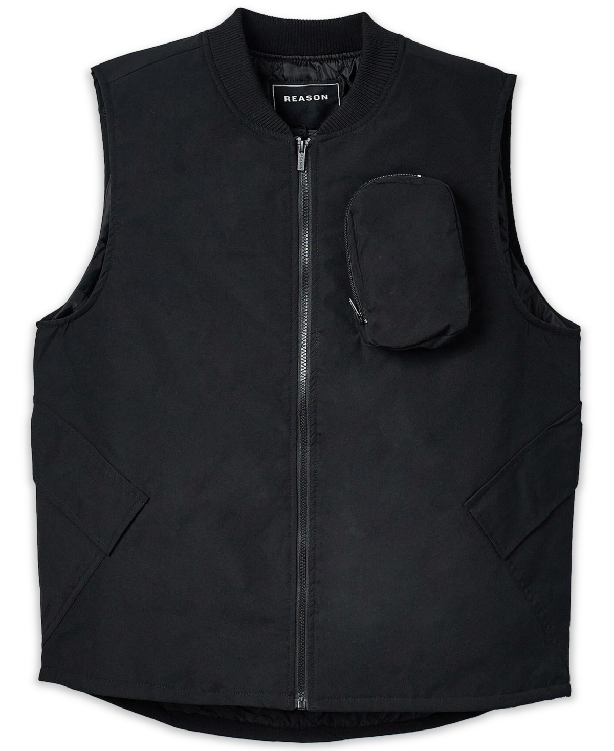Men's Tyson Full Zip Vest - Black