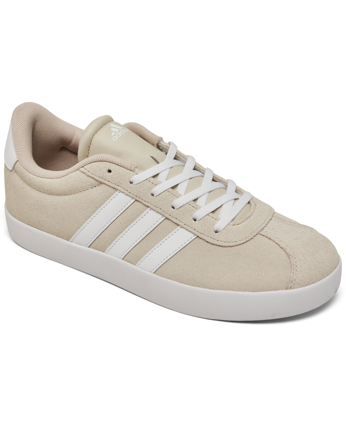 Shop Adidas Originals Big Kids Vl Court 3.0 Casual Sneakers From Finish Line In Aluminum,cloud White