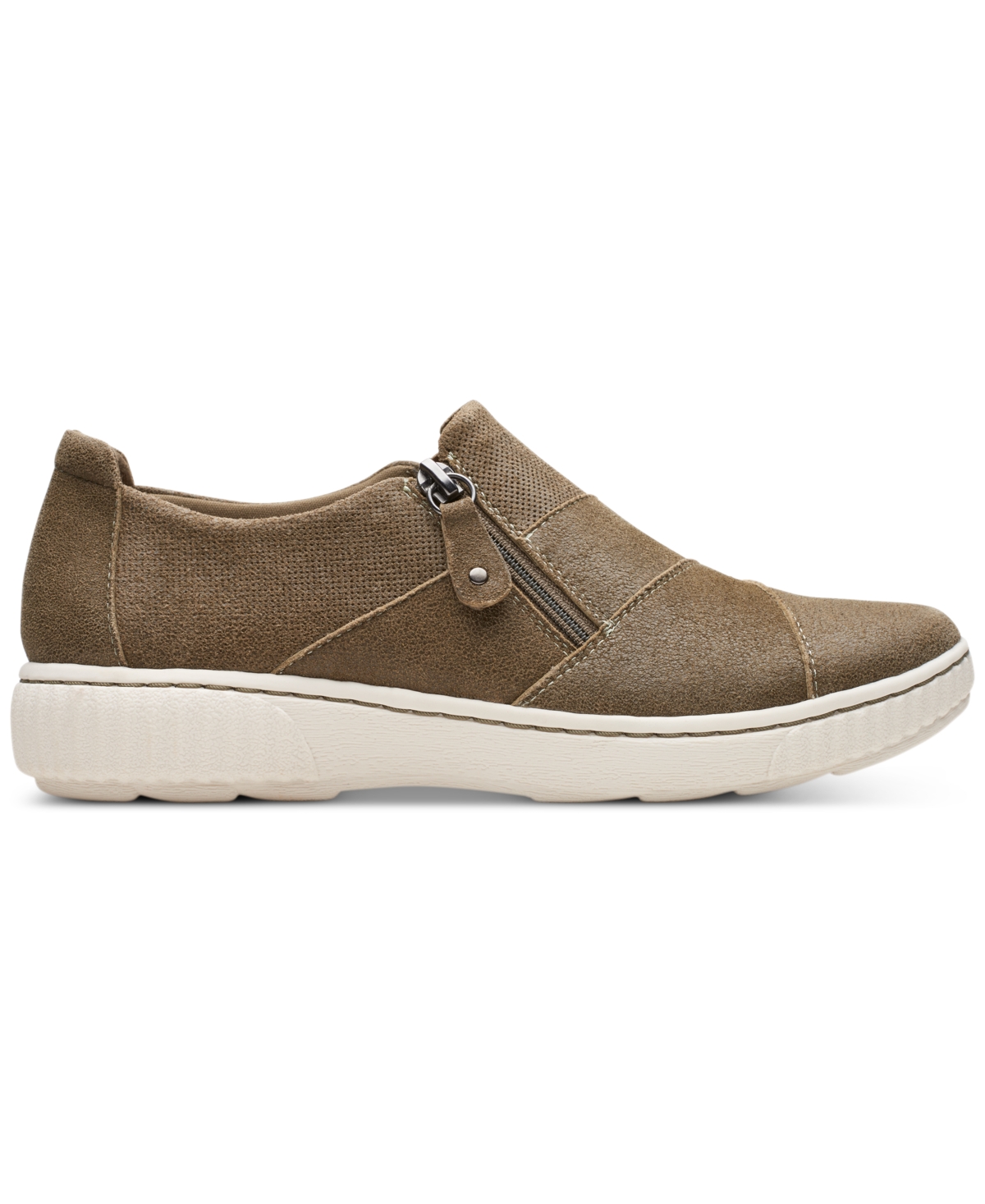 Clarks Women's Caroline Grace Side-Zip Comfort Flats
