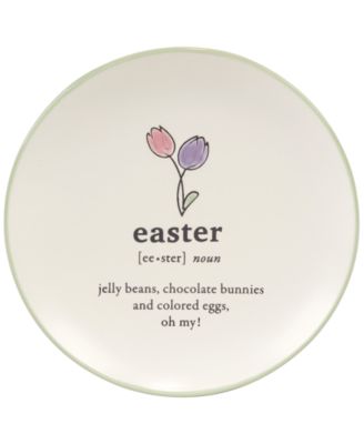 Easter Words Canap&eacute; Plates, Set of 4