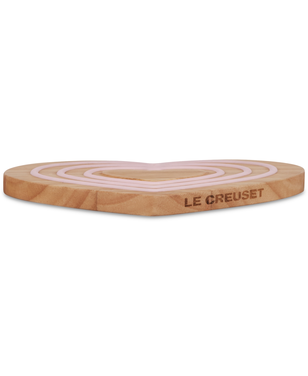 Le Creuset Heart Shaped Magnetic Wood Trivet, 8"