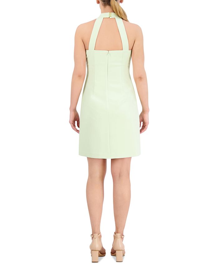 sachin and babi light blue dress Vince Camuto Floral Flutter Sleeve Chiffon Faux Wrap Dress main image 1