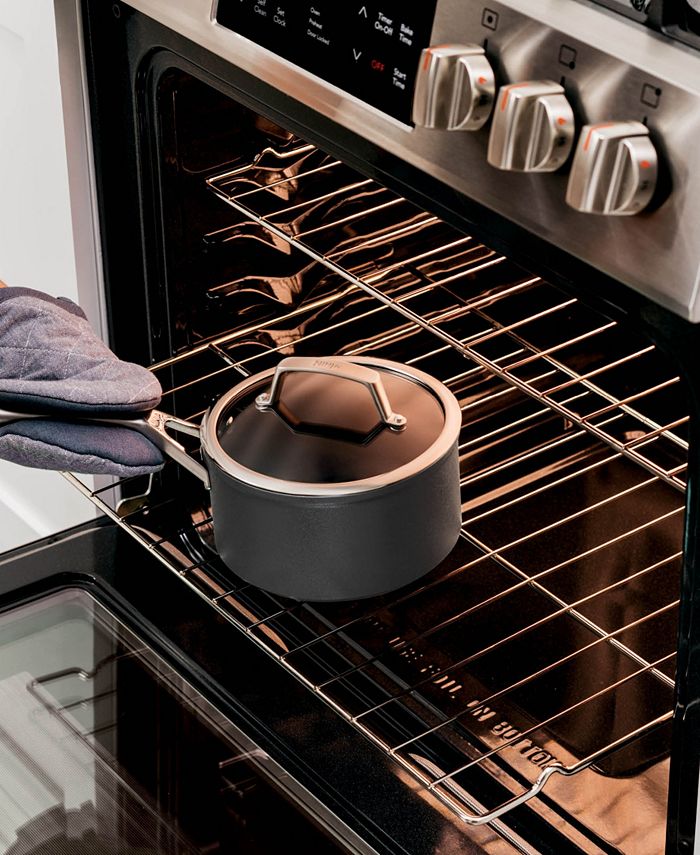 Ninja NeverStick Premium HardAnodized 3.5 Quart Saucepan with Glass