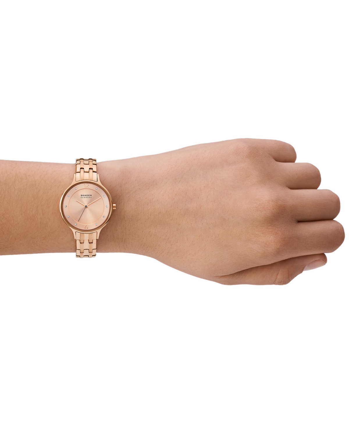 Skagen Women's Anita Lille Three Hand Rose Gold-Tone Stainless Steel Watch 30mm - Rose Gold-Tone