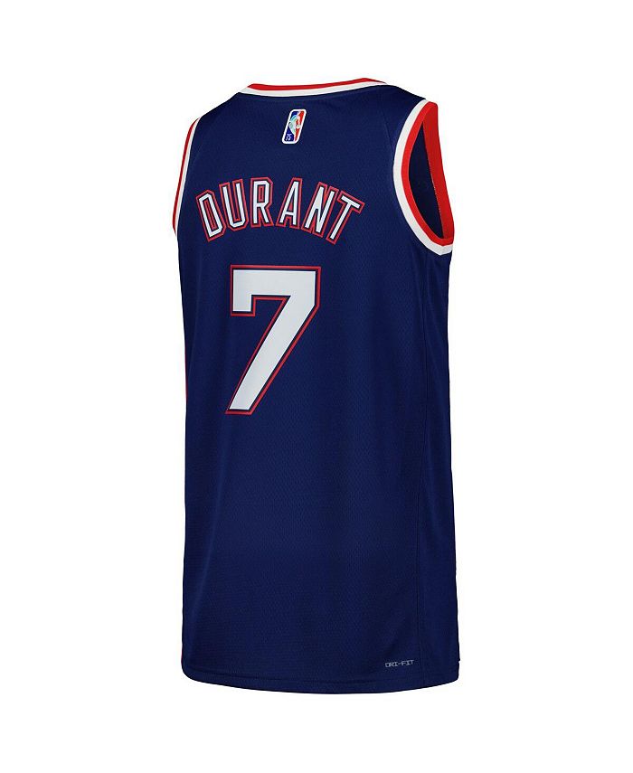 kd blue nets jersey