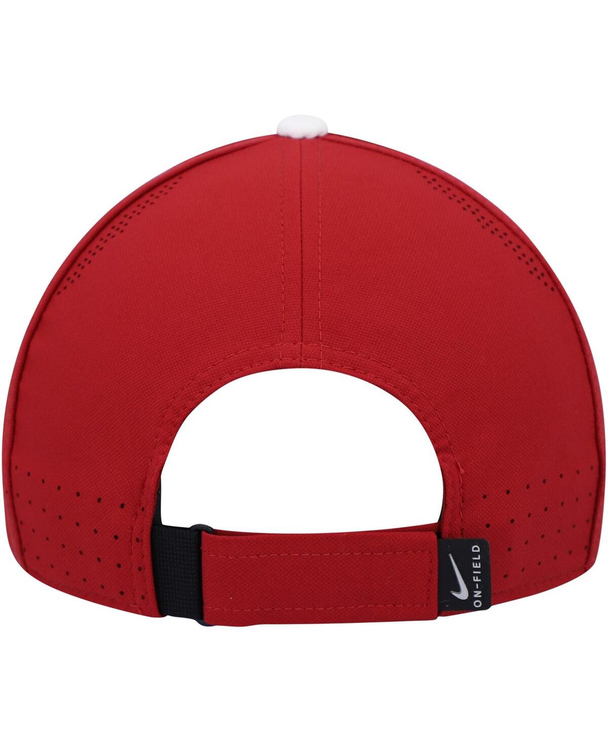 Shop Nike Men's  Cardinal Arkansas Razorbacks 2021 Sideline Legacy91 Performance Adjustable Hat