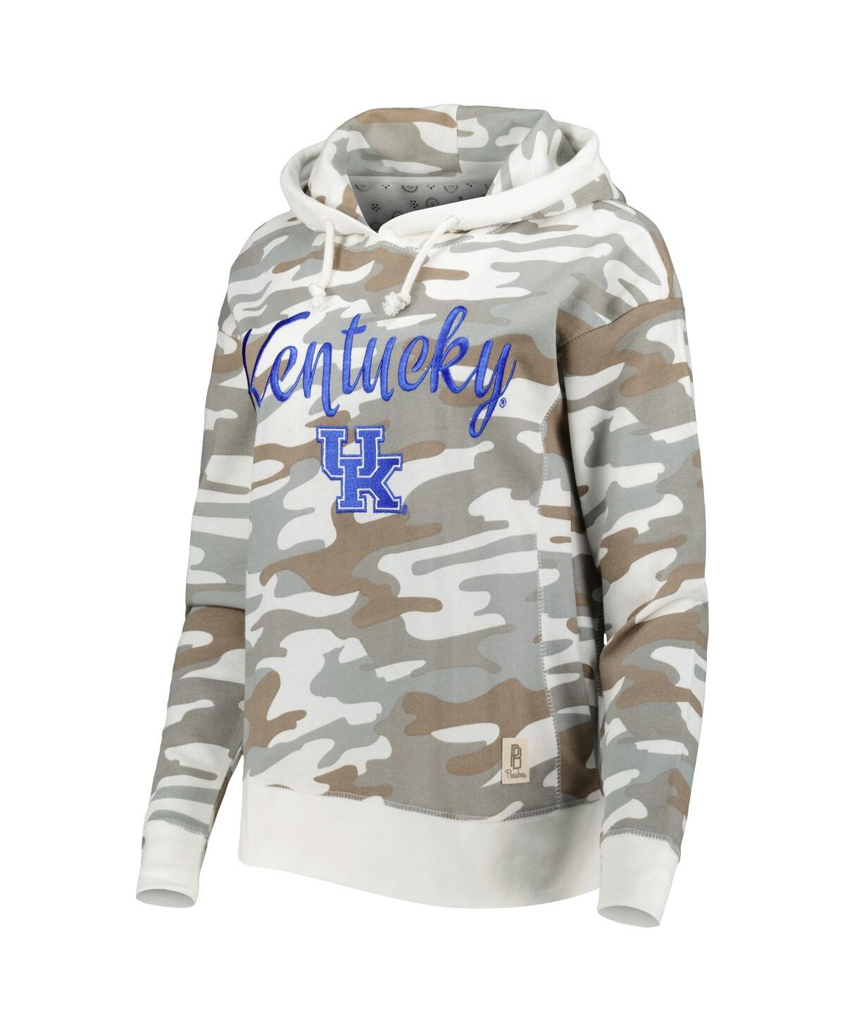 PRESSBOX WOMEN'S PRESSBOX CAMO KENTUCKY WILDCATS SAN PABLO PULLOVER HOODIE 