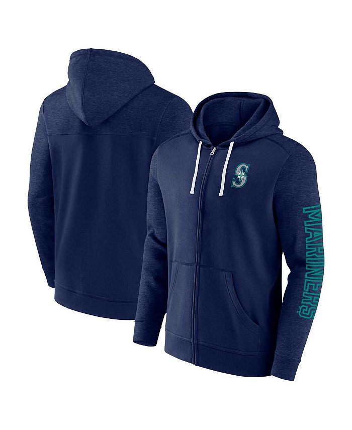 Fanatics Men's Navy Seattle Mariners Offensive Line Up FullZip Hoodie