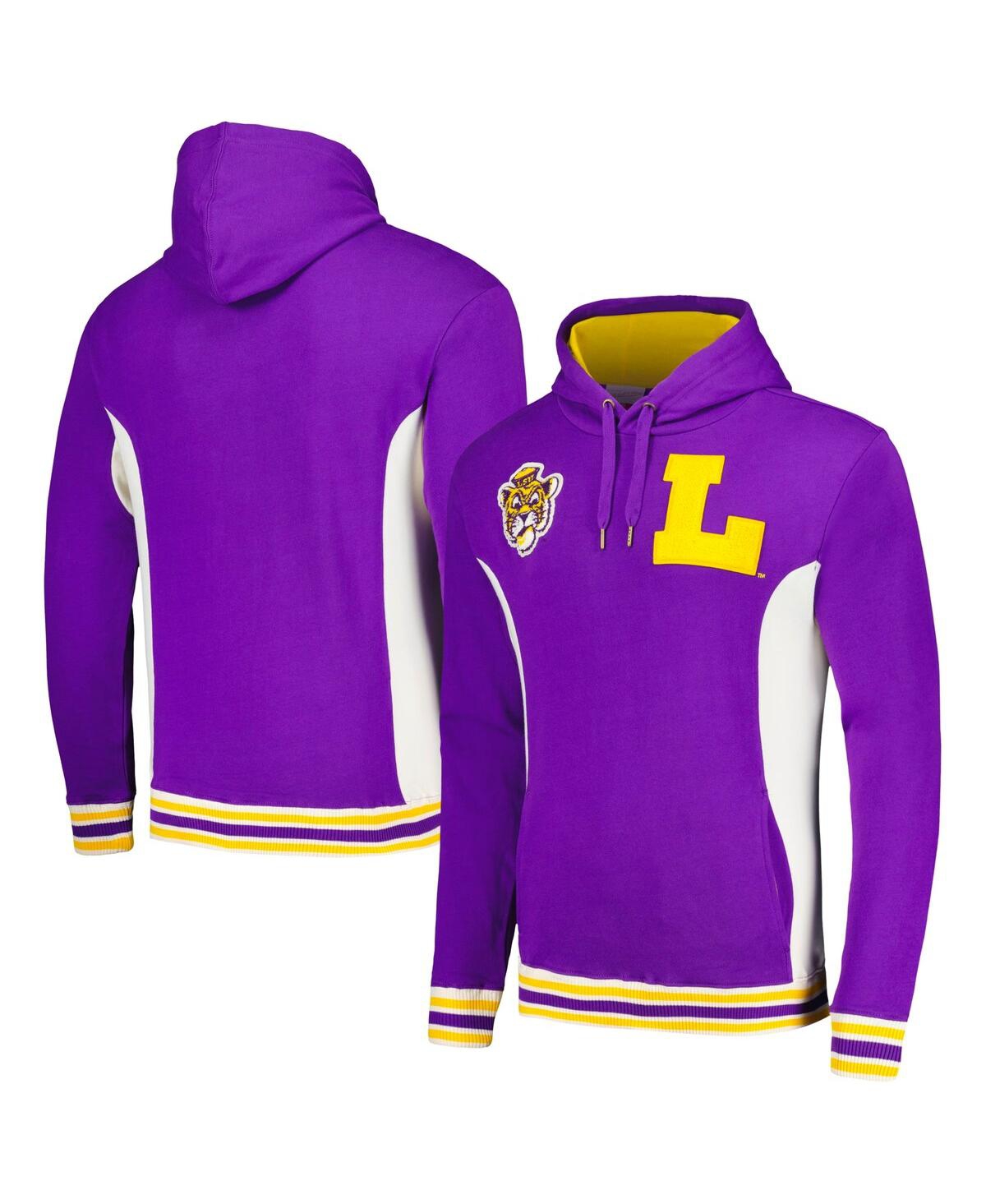 Shop Mitchell & Ness Men's  Purple Lsu Tigers Team Legacy French Terry Pullover Hoodie