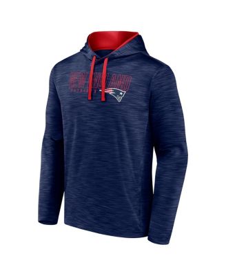 Men's Heather Navy New England Patriots Hook and Ladder Pullover Hoodie