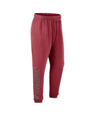 Men's Cardinal Arizona Cardinals Chop Block Fleece Sweatpants