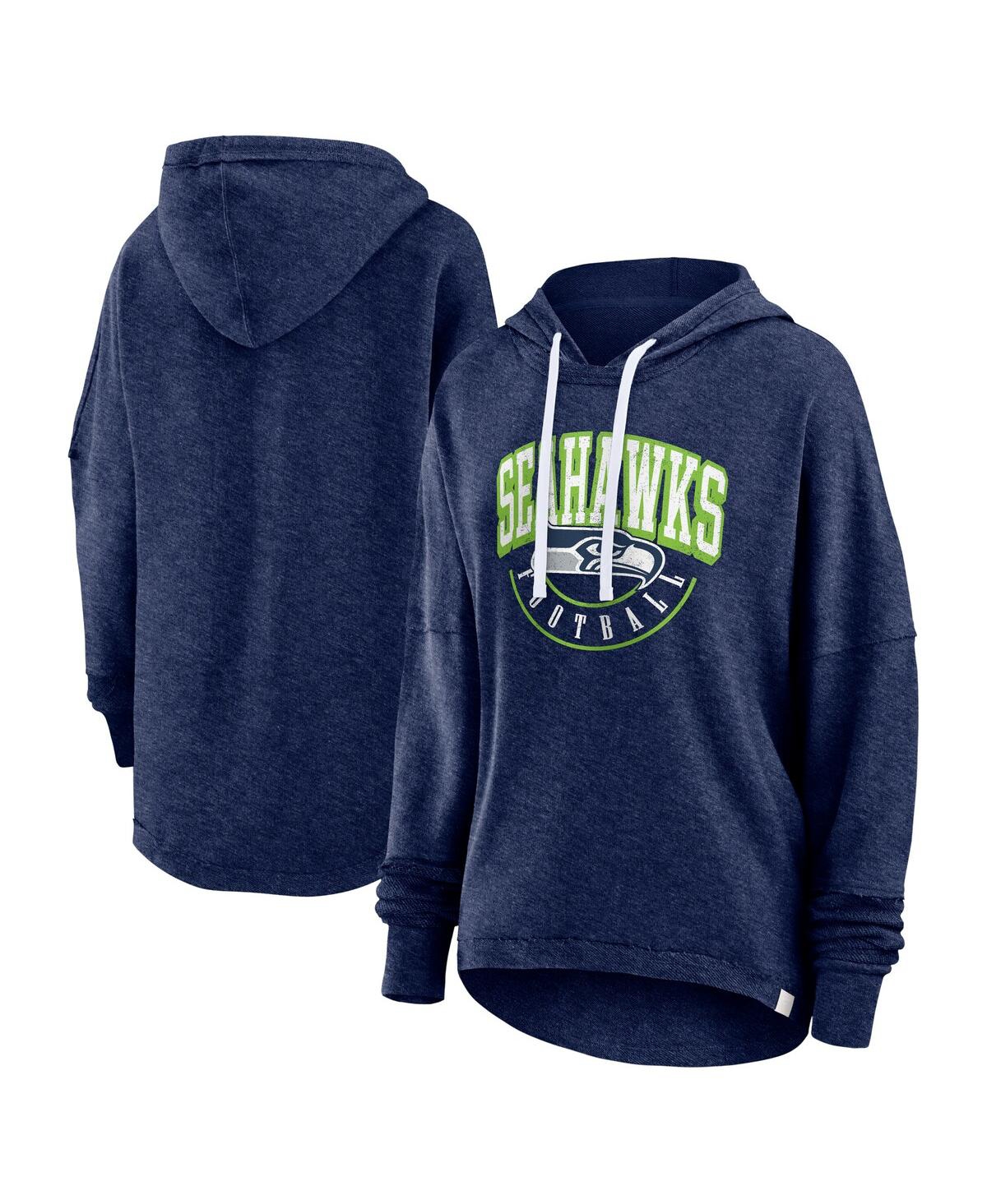 Fanatics Branded College Navy Seattle Seahawks Lounge Helmet Arch Pullover Hoodie In Navy