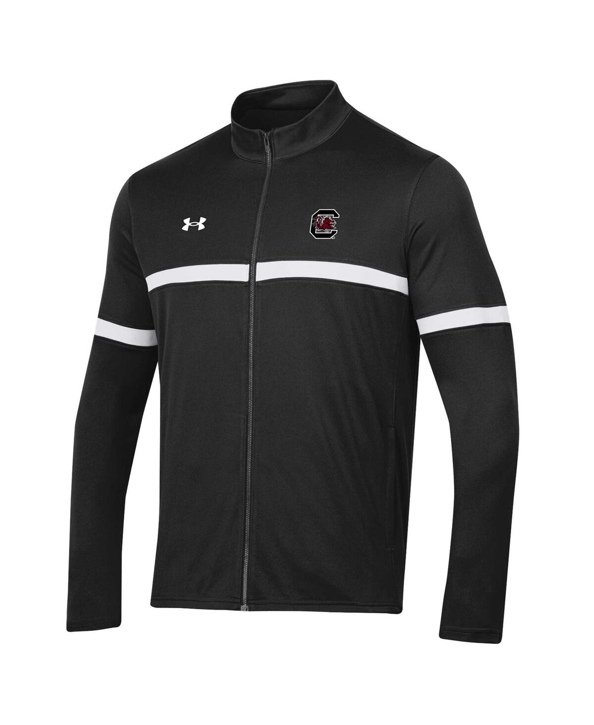 Under Armour Men's  Black South Carolina Gamecocks 2023 Assist Warm Up Full-zip Jacket In Black