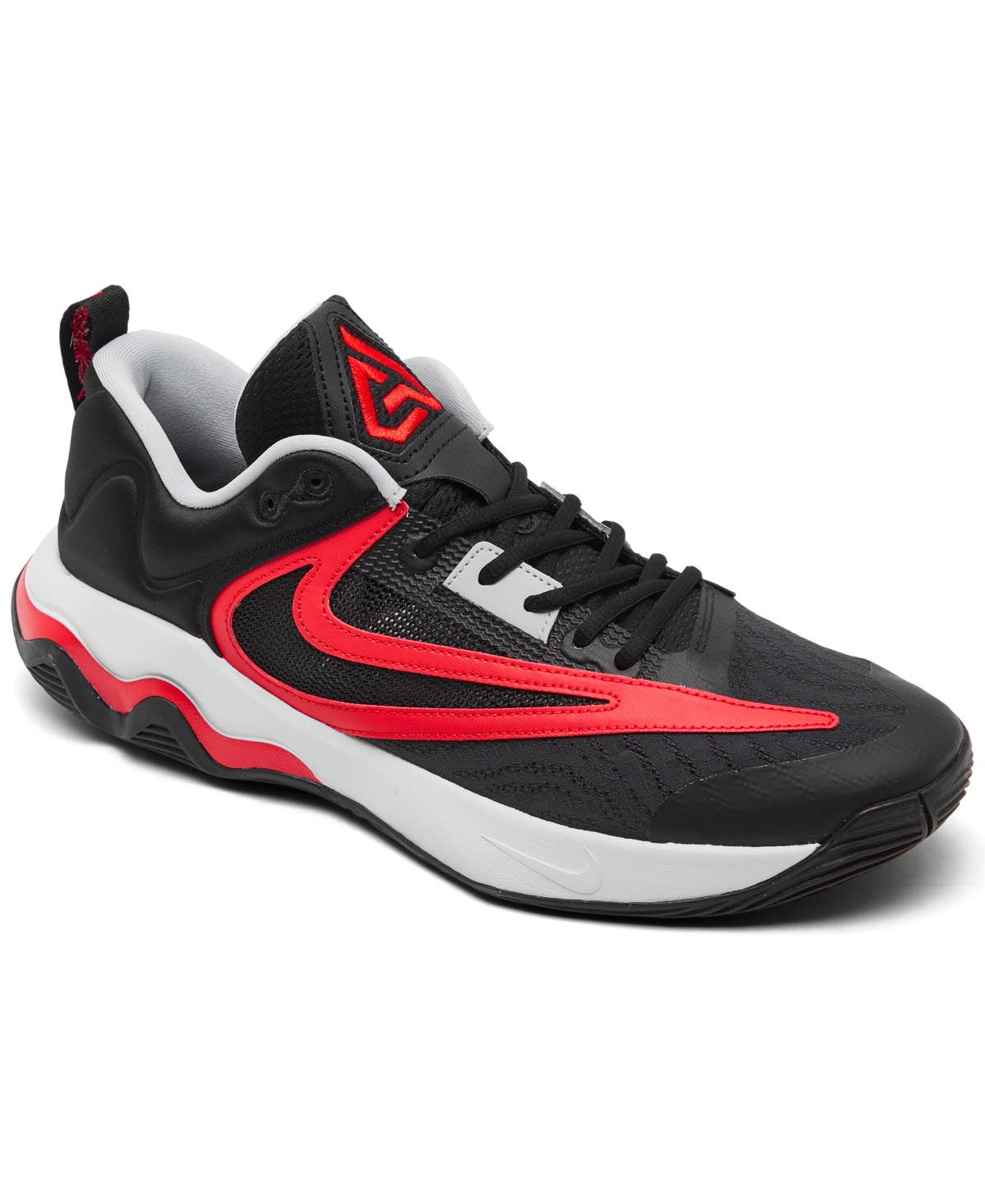 Nike Mens  Giannis Immortality 2 In Black/university Red/wolf Grey