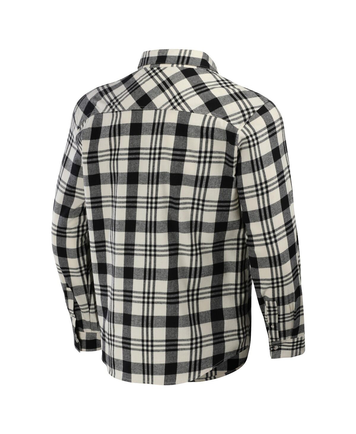 Shop Fanatics Men's Darius Rucker Collection By  Black San Diego Padres Plaid Flannel Button-up Shirt