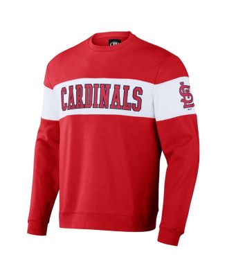 Men's Darius Rucker Collection by Red St. Louis Cardinals Stripe Pullover Sweatshirt