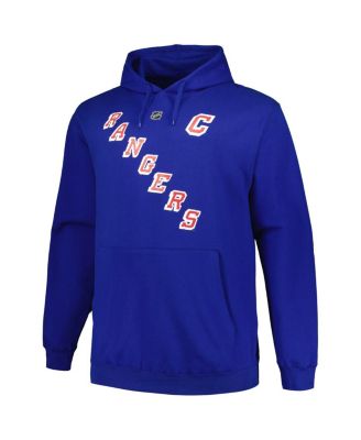 Men's Mark Messier Blue New York Rangers Big and Tall Name and Number Pullover Hoodie