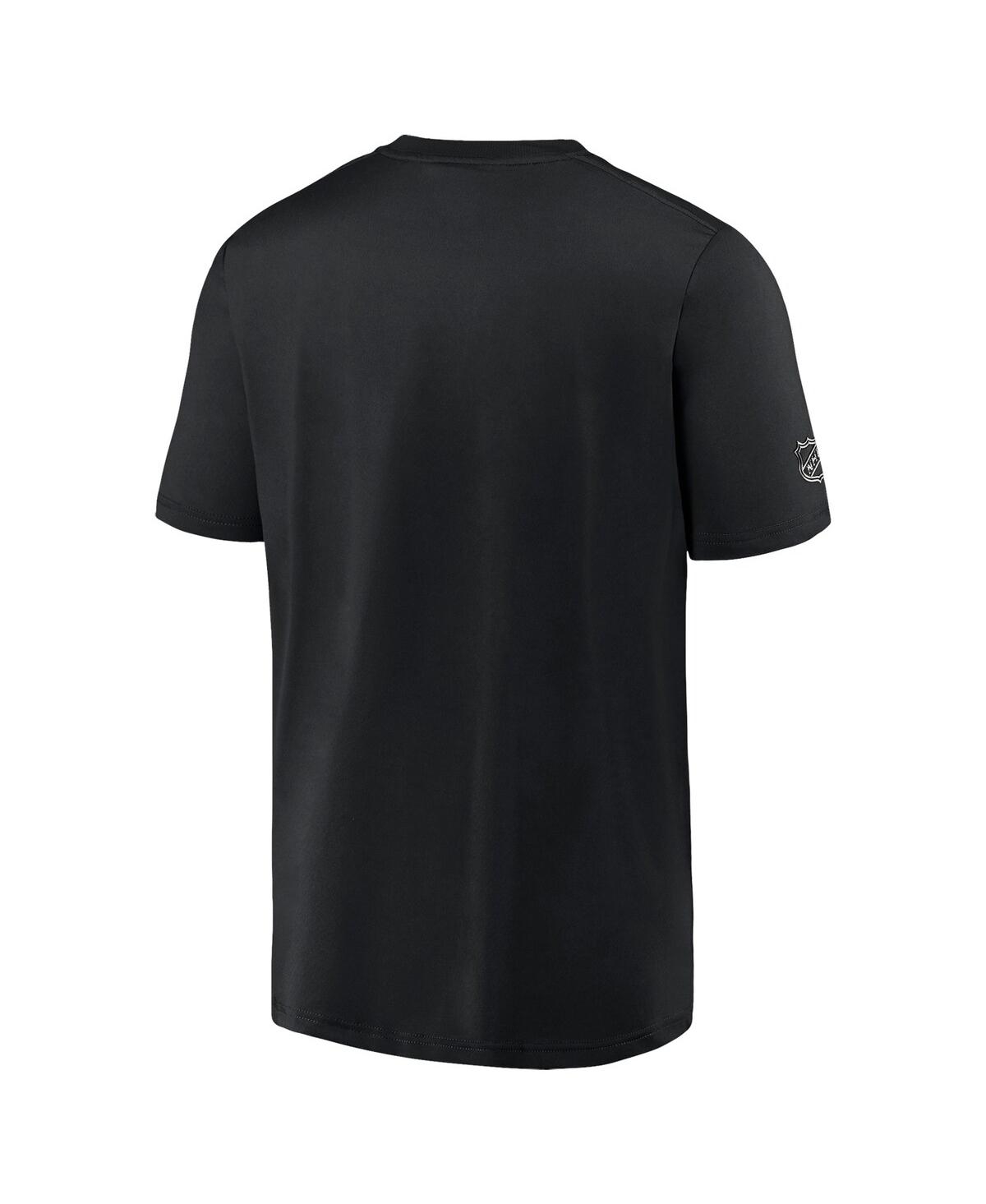 Men's FanaticsDistressed Boston Bruins Authentic Pro Centennial Logo T-shirt - Black
