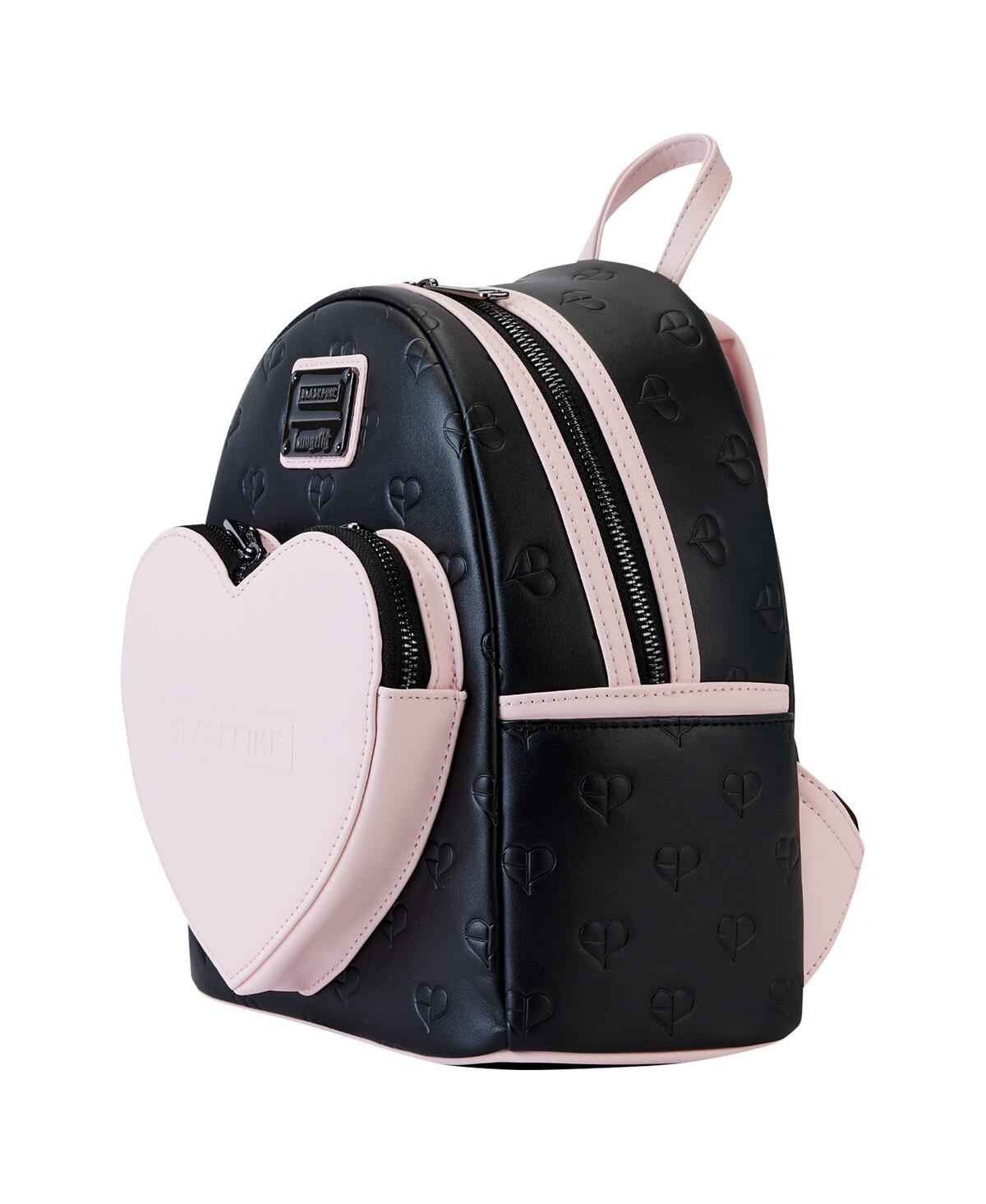 Shop Loungefly Men's And Women's  Blackpink Allover Print Heart Mini Backpack