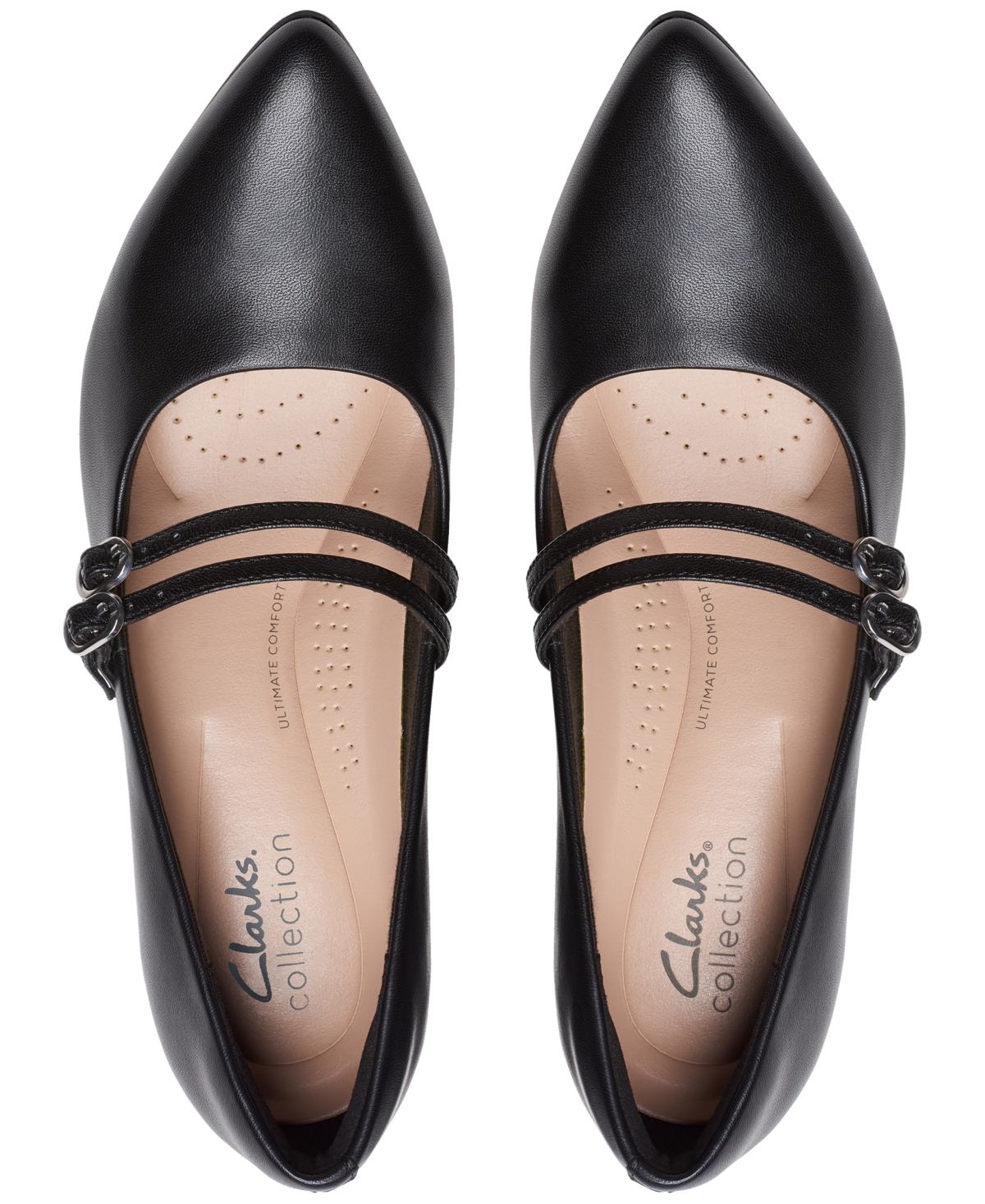 Clarks Women's Kataleyna Joy Double-Strap Pointed-Toe Pumps