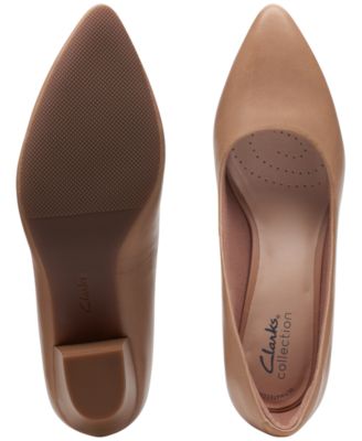 Clarks Women's Teresa Step Pump, Black Tweed Combi, 9.5 Wide