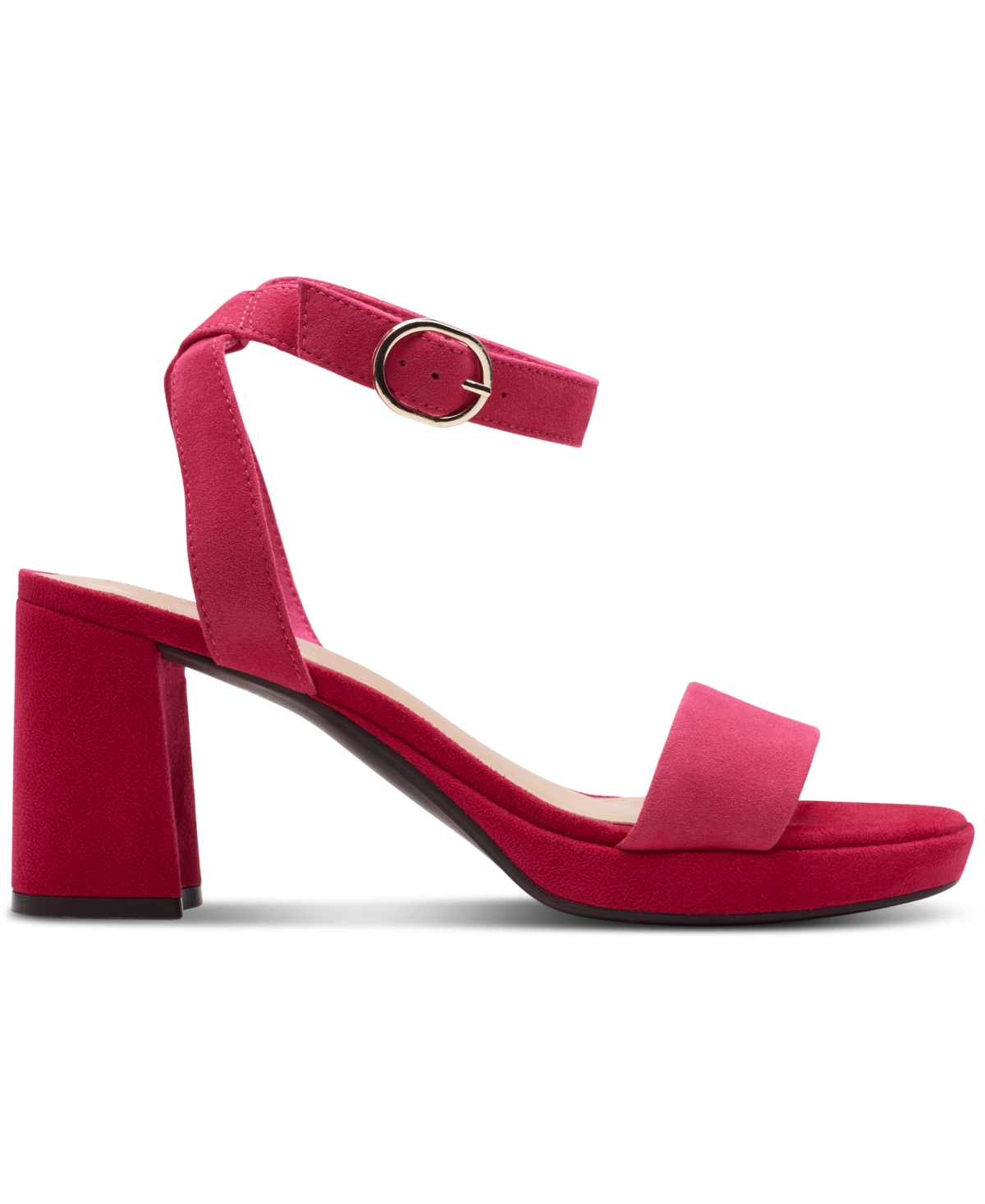 Clarks Women's AmberLyn Bay Ankle-Strap Block-Heel Sandals